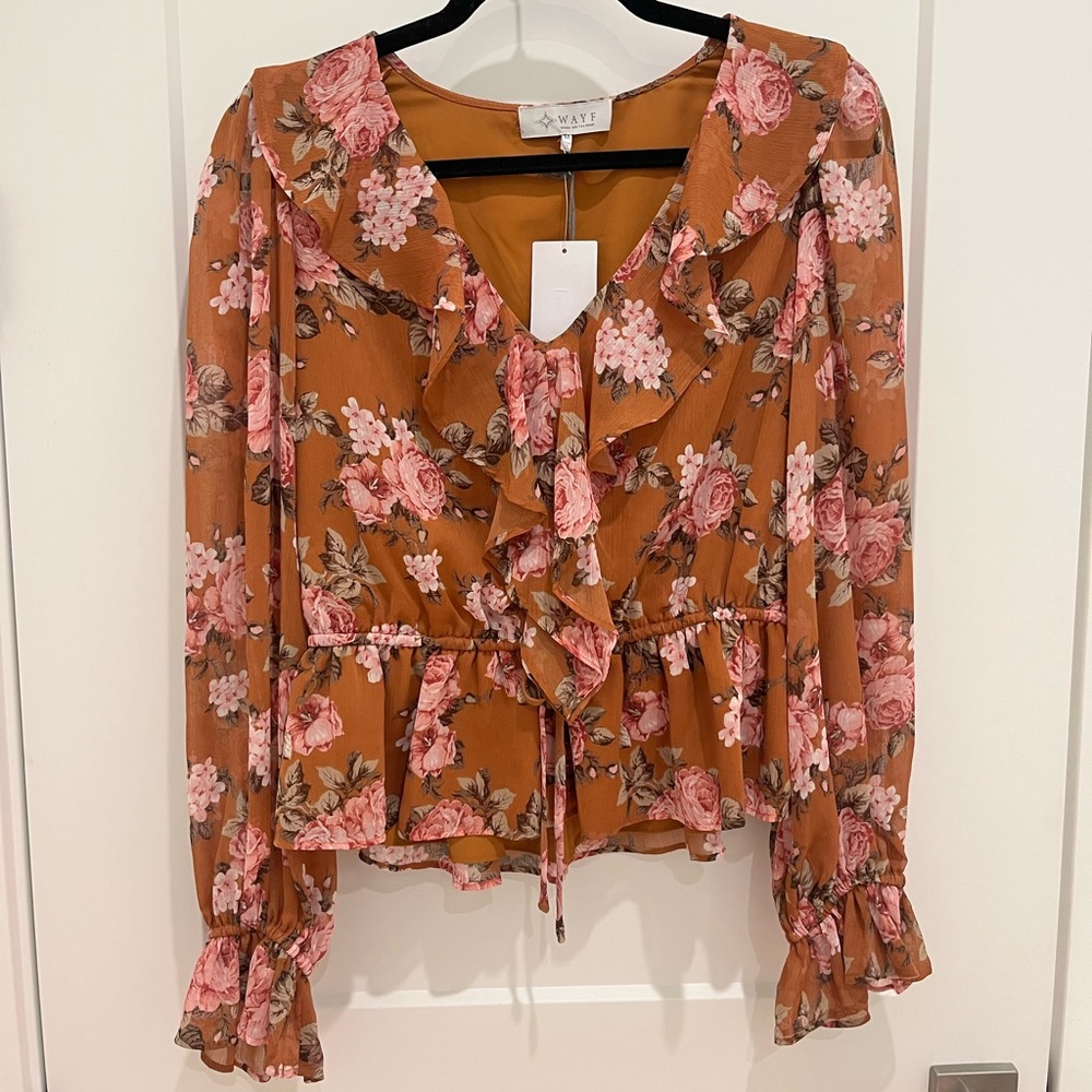 WAYF Floral Blouse
